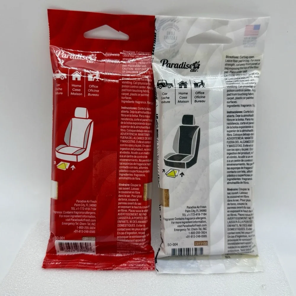 Paradise Super Organic Cherry & Vanilla Frosting Scent Air Freshener Stone 2 Lot